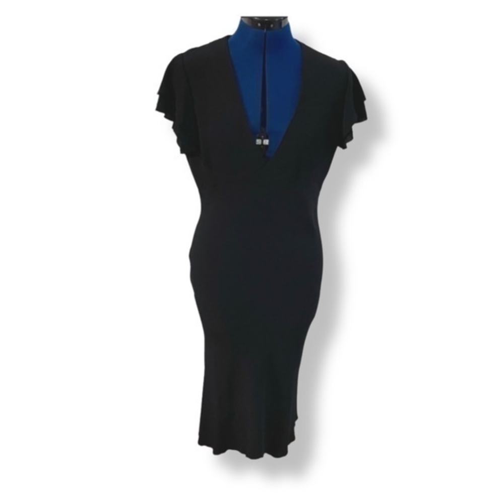 Moda International - Black Midi Dress - Size 10